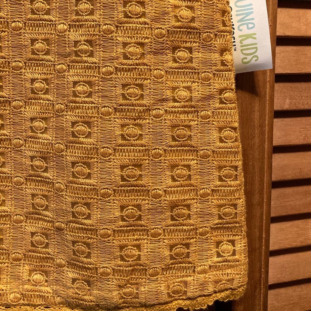 Oshkosh Autumn Yellow Brocade Top Sleeveless Top/Tunic - Picture 4 of 12